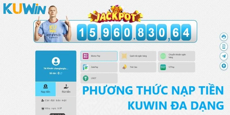 Phương thức nạp tiền Kuwin